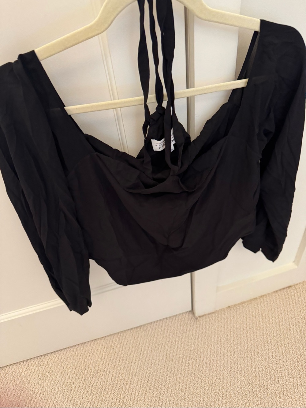 & Other Stories Black Blouse with Halter